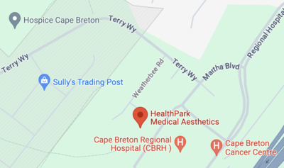 Map to HealthPark Medical Aesthetics in Mira Road, NS 